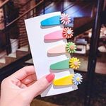 5 Pcs Set of Colourful Sunflower Hair Clips