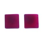 Purpurrote Tagua Quadrate